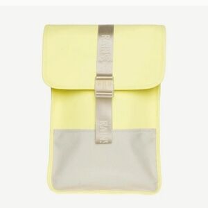 NWT Rains Yellow and Gray Backpack